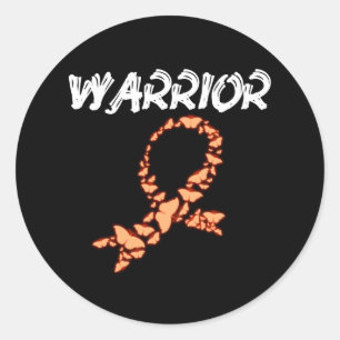 Leukaemia Warrior Classic Round Sticker