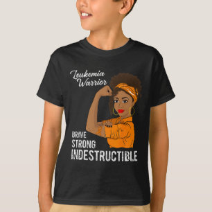 Leukaemia Warrior Indestructible Cancer Survivor A T-Shirt