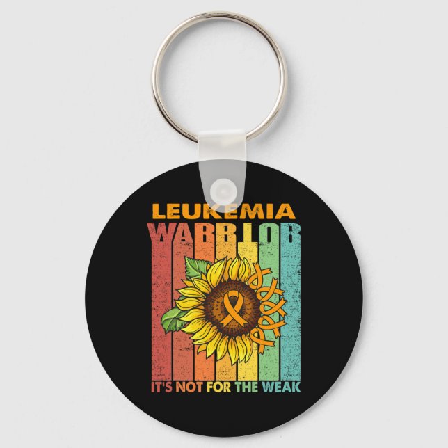 Leukaemia Warrior It's Not For The Weak  Key Ring (Front)