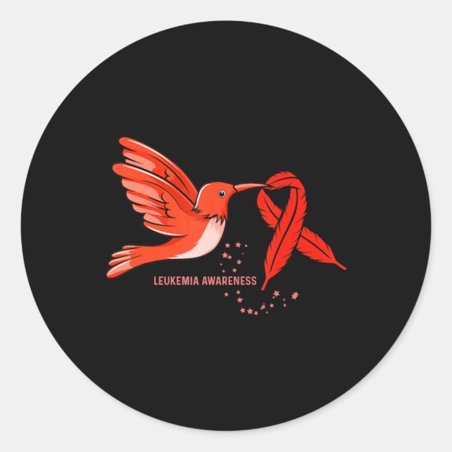 Leukaemia Warrior  Leukaemia Awareness  Classic Round Sticker (Front)
