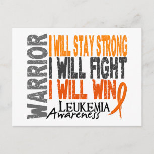 Leukaemia Warrior Postcard