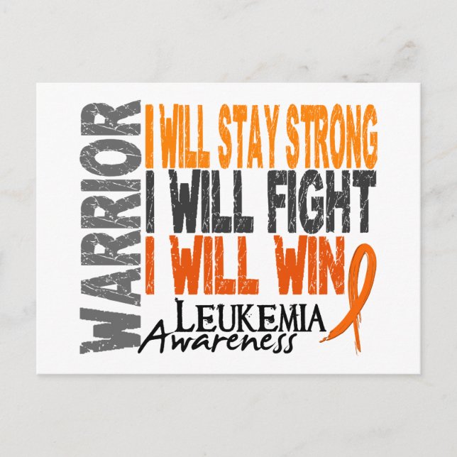 Leukaemia Warrior Postcard (Front)