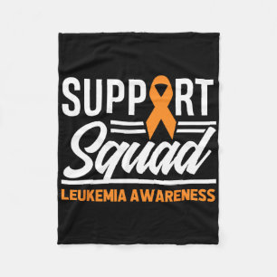 Leukaemia Warrior Support Squad Leukaemia Cancer A Fleece Blanket
