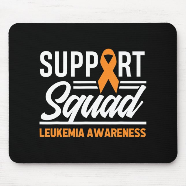 Leukaemia Warrior Support Squad Leukaemia Cancer A Mouse Mat (Front)