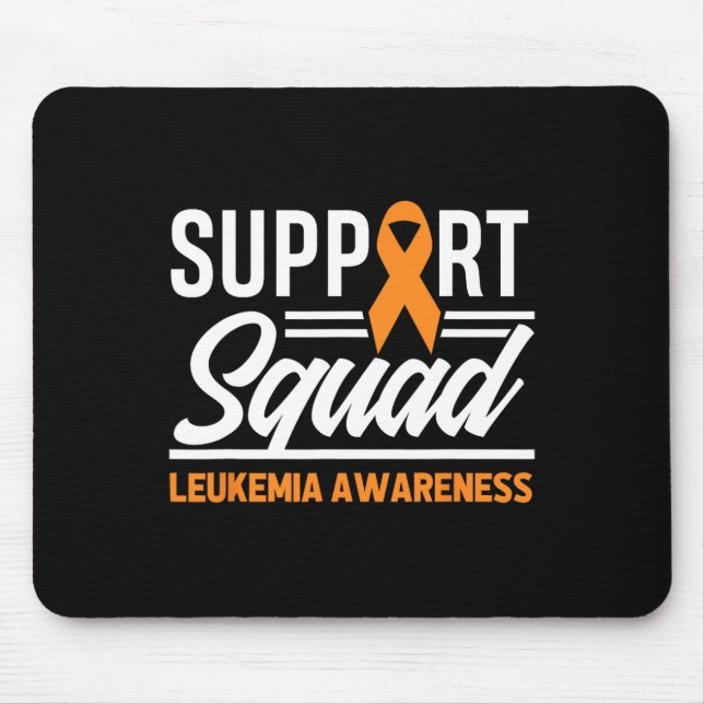 Leukaemia Warrior Support Squad Leukaemia Cancer A Mouse Mat (Front)