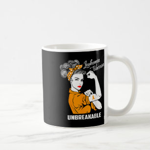 Leukaemia Warrior Unbreakable Awareness Gift Coffee Mug