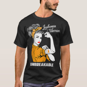 Leukaemia Warrior Unbreakable Awareness Gift Tee