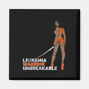 Leukaemia Warrior Unbreakable Blood Cancer Awarene Magnet