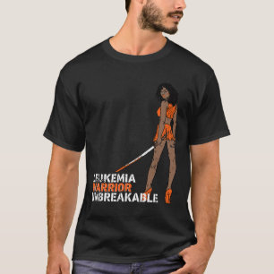 Leukaemia Warrior Unbreakable Blood Cancer Awarene T-Shirt