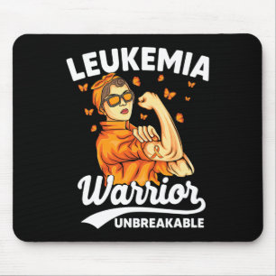 Leukaemia Warrior Unbreakable Support Leukaemia Aw Mouse Mat