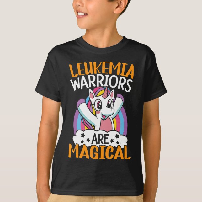 Leukaemia Warriors Are Magical Unicorn Leukaemia A T-Shirt (Front)