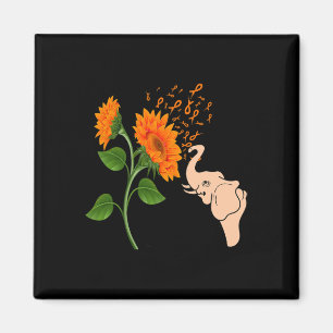 Leukemia Awareness Flower  Magnet