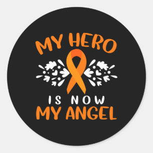 Leukemia Awareness I Wear Orange For Someone Butte Classic Round Sticker