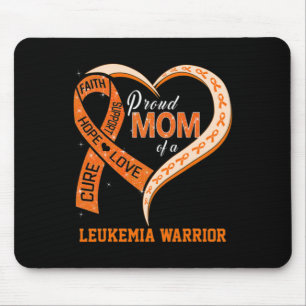 Leukemia Awareness Proud Mom Of A Leukemia Warrior Mouse Mat