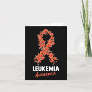 Leukemia Awareness Ribbon 2 Card
