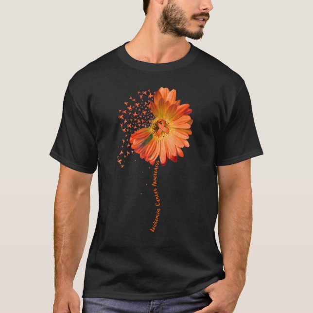 LEUKEMIA Awareness Sunflower 1 T-Shirt (Front)