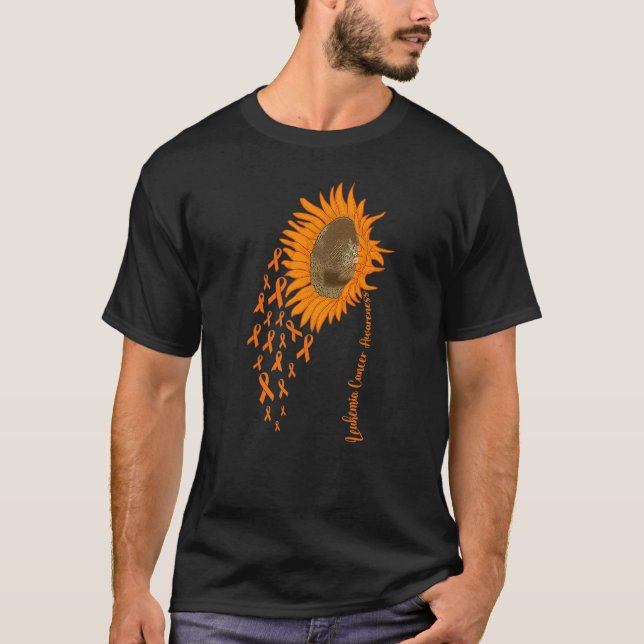 LEUKEMIA Awareness Sunflower  7 T-Shirt (Front)