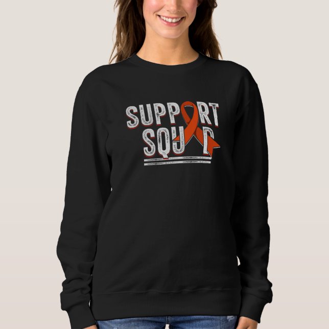 Leukemia Awareness Support Squad Premium Sweatshirt (Front)