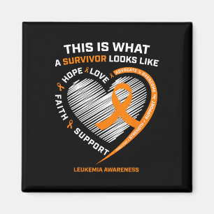 Leukemia Awareness  Survivor Gifts Men Women Kids  Magnet