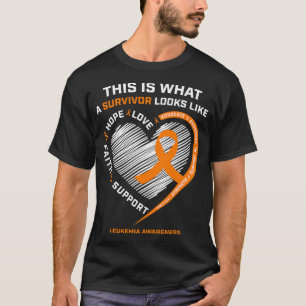 Leukemia Awareness Survivor Gifts Men Women Kids T-Shirt