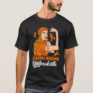 Leukemia Awareness Warrior Unbreakable Strong Wome T-Shirt