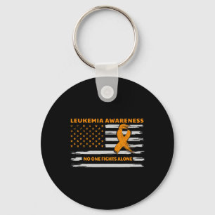Leukemia Awareness We Fight Cancer Together Cure L Key Ring