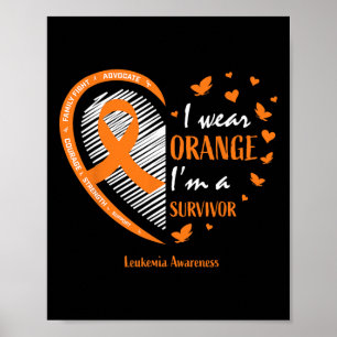 Leukemia Survivor Gifts Women Men Kids Mom Sister  Poster
