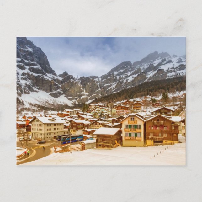 Leukerbad village, Switzerland Postcard (Front)
