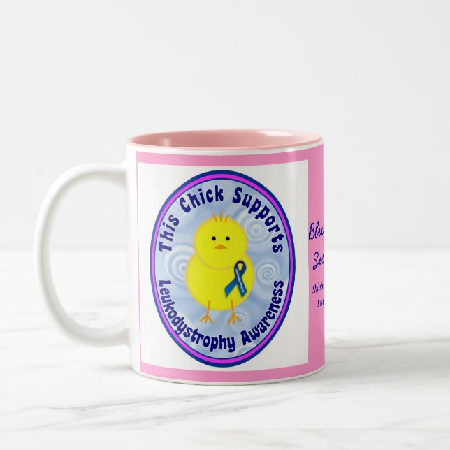 Leukodystrophy Awareness Coffe Mug Pink (Left)