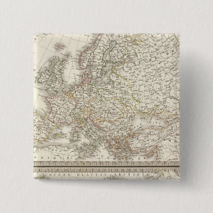 L'Europe 1789, 1813 15 Cm Square Badge