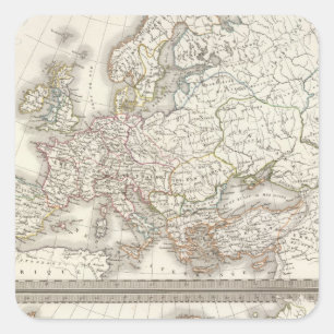 L'Europe 800, 1500 Square Sticker