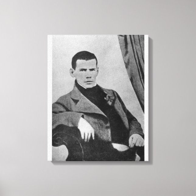 Lev Nikolaevich Tolstoy  as a student Canvas Print (Front)