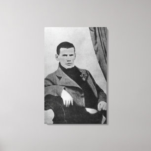 Lev Nikolaevich Tolstoy  as a student Canvas Print