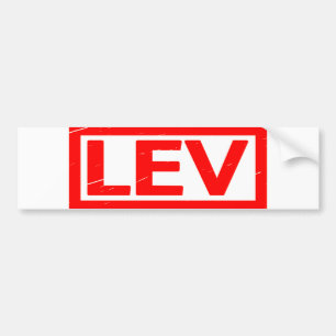 Lev Stamp Bumper Sticker