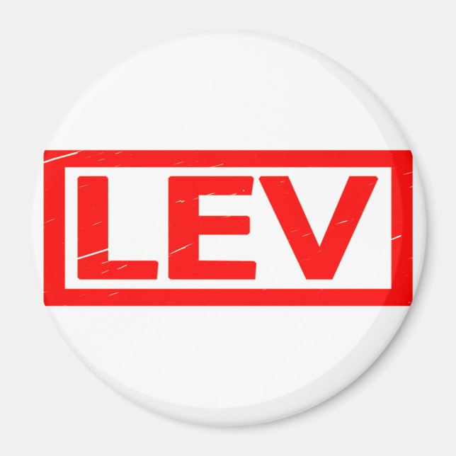 Lev Stamp Magnet (Front)