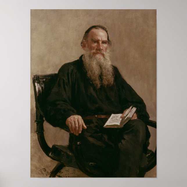 Lev Tolstoy  1887 Poster (Front)
