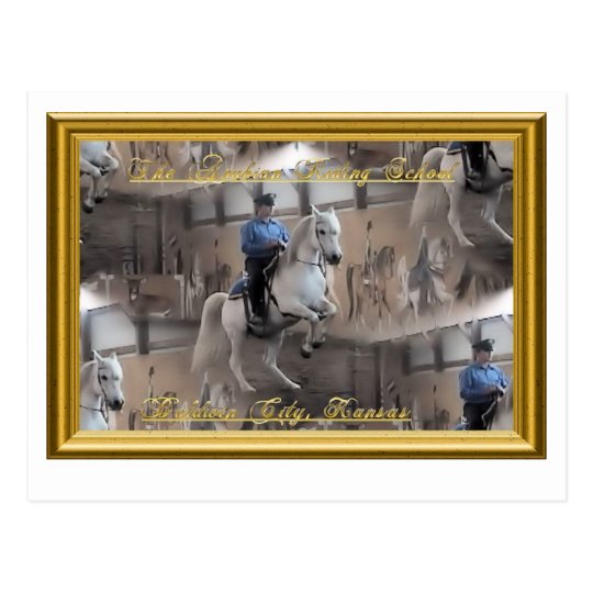 Levade with rider Postcard