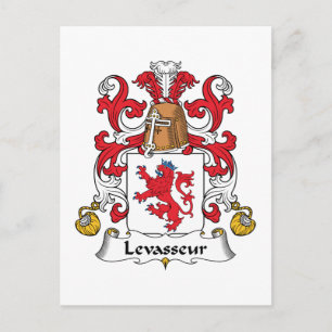 Levasseur Family Crest Postcard