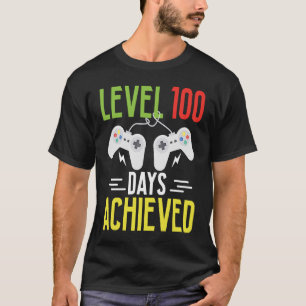 Level 100 Days Achieved Video Game   Kids T-Shirt