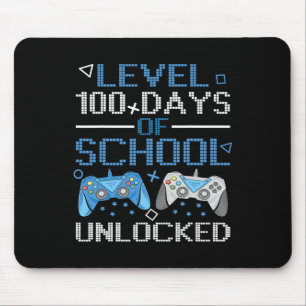 Level 100 Days Of School Complete Game Controller Mouse Mat