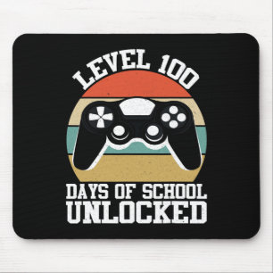 Level 100 Days Of School Complete Gamer Video Game Mouse Mat