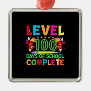 Level 100 Days Of School Complete Metal Tree Decoration