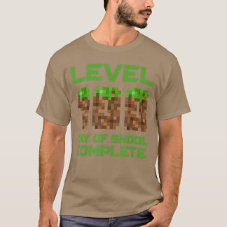 Level 100 Days Of School Complete Piel Video Games T-Shirt