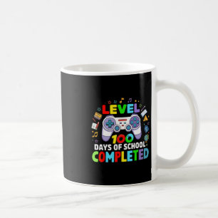Level 100 Days Of School Completed Boys Gamer For  Coffee Mug