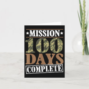 Level 100 Days Of School Mission Complete Games Bo Card