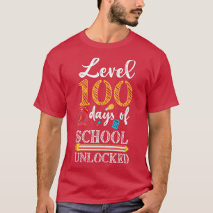 level 100 days of school unlocked 28 T-Shirt