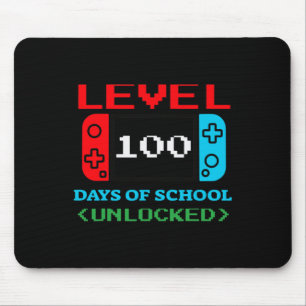 Level 100 Days Of School Unlocked 3 Mouse Mat