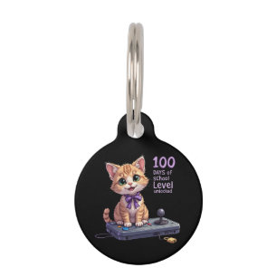 Level 100 Days of School Unlocked Celebrate Pet Tag