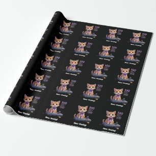 Level 100 Days of School Unlocked Celebrate Wrapping Paper