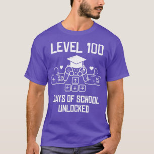Level 100 Days Of School Unlocked Game 100th Days T-Shirt
